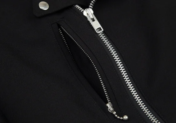 ジュンヤワタナベ コムデギャルソンJUNYA WATANABE COMME des GARCONS ボックスシルエットライダースジャケット 黒S K-96395_009