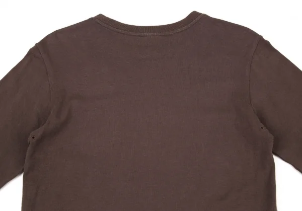 ナンバーナイン NUMBER(N)INE クロスフェアアイルプリントカットソー 茶2 K-96410_013