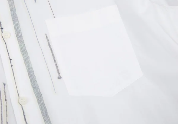 コムデギャルソンオムCOMME des GARCONS HOMME コットンコードプリントシャツ 白M位 K-96429_010