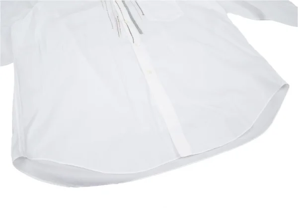 コムデギャルソンオムCOMME des GARCONS HOMME コットンコードプリントシャツ 白M位 K-96429_013