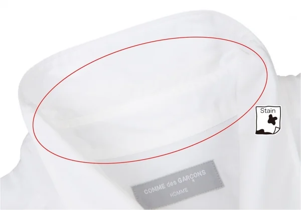 コムデギャルソンオムCOMME des GARCONS HOMME コットンコードプリントシャツ 白M位 K-96429_005