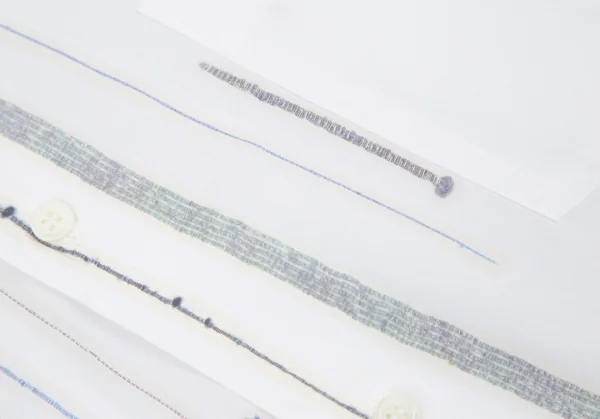 コムデギャルソンオムCOMME des GARCONS HOMME コットンコードプリントシャツ 白M位 K-96429_008