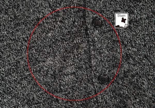 COMME des GARCONS HOMME Mix Wool Knit Cardigan K-96440_011