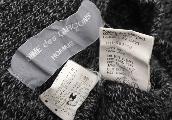COMME des GARCONS HOMME Mix Wool Knit Cardigan K-96440_016
