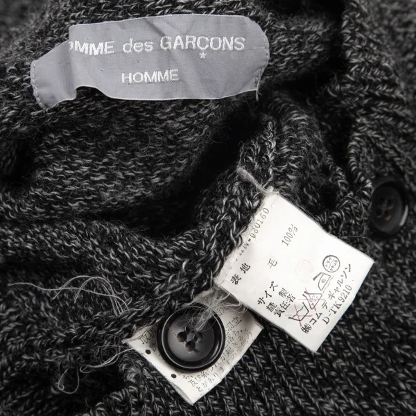 COMME des GARCONS HOMME Mix Wool Knit Cardigan K-96440_017