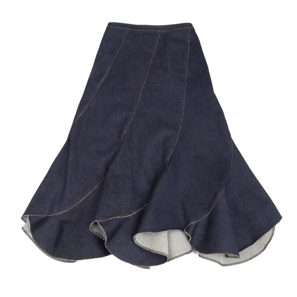 ジャンポールゴルチエ ファムJean Paul GAULTIER FEMME エスカルゴストレッチデニムスカート インディゴ40 K-96505_002