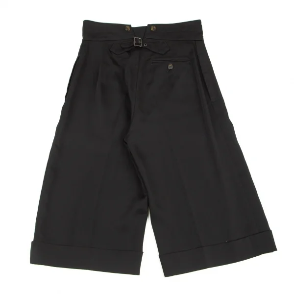 ジャンポールゴルチエ ファムJean Paul GAULTIER FEMME ストレッチシンチバックハーフパンツ 黒40 K-96506_010