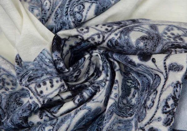 ジャンポールゴルチエ オムJean Paul GAULTIER HOMME ブレード装飾転写プリント天竺シャツ オフ水色48 K-96516_016