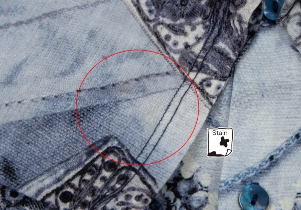 ジャンポールゴルチエ オムJean Paul GAULTIER HOMME ブレード装飾転写プリント天竺シャツ オフ水色48 K-96516_009