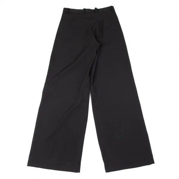ジャンポールゴルチエ クラシックJean Paul GAULTIER CLASSIQUE ウールギャバセーラーパンツ 黒48 K-96523_011