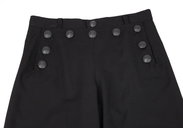 ジャンポールゴルチエ クラシックJean Paul GAULTIER CLASSIQUE ウールギャバセーラーパンツ 黒48 K-96523_002