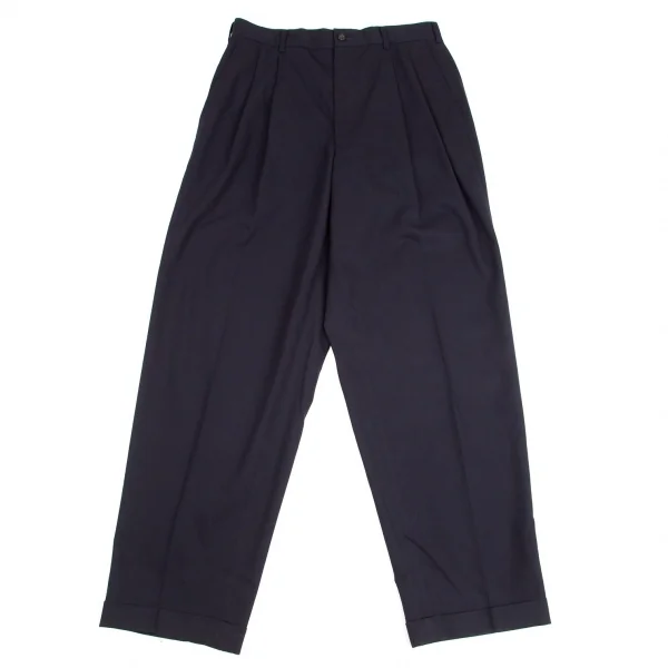 COMME des GARCONS HOMME Wool Gabardine Pants Navy M K-96637_001
