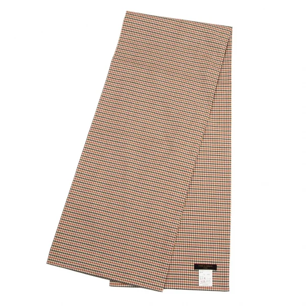 コムデギャルソンオムCOMME des GARCONS HOMME ウールチェックストール 赤黄黒 K-96645_002