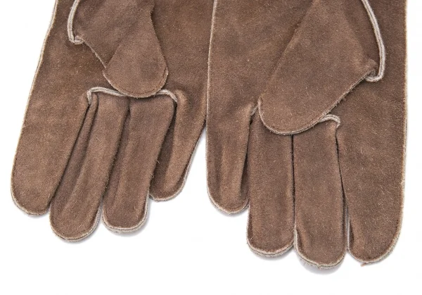 トリコ コムデギャルソンtricot COMME des GARCONS スウェードレザーグローブ 茶 K-96650_005