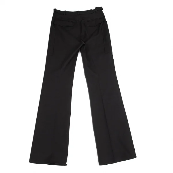 バレンシアガLE DIX BALENCIAGA コットンピンタックパンツ 黒34 K-96670_011