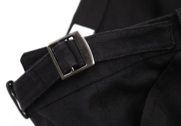 バレンシアガLE DIX BALENCIAGA コットンピンタックパンツ 黒34 K-96670_006