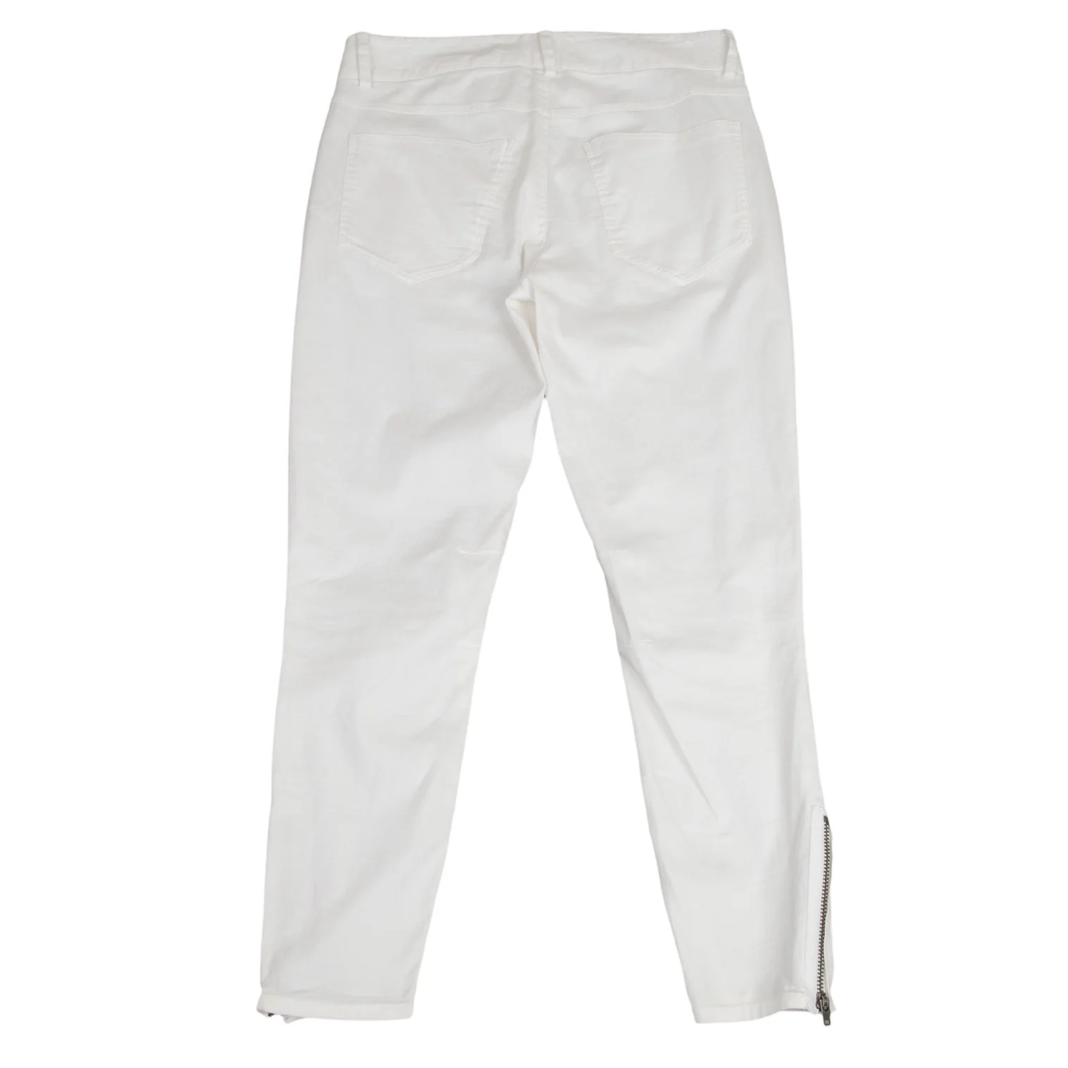HELMUT LANG Zip-detailed cotton-blend twill wide-leg pants