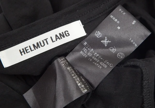 ヘルムートラングHELMUT LANG ストレッチVネックTシャツ 黒S K-96690_011
