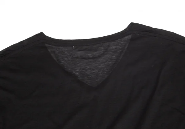 ヘルムートラングHELMUT LANG ストレッチVネックTシャツ 黒S K-96690_008