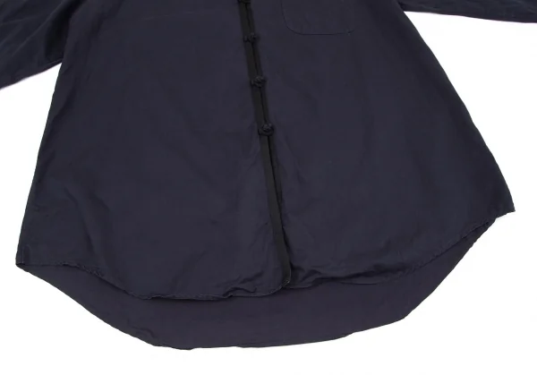 ワイズフォーメンY's for men コットンレーヨンチャイナボタンシャツ 紺M位 K-96696_011