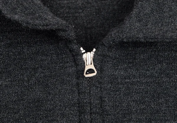 ワイズフォーメンY's for men ウールジップアップニット チャコールM位 K-96699_003