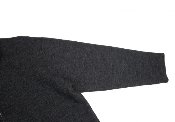 ワイズフォーメンY's for men ウールジップアップニット チャコールM位 K-96699_004