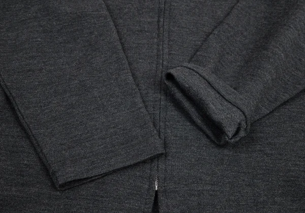 ワイズフォーメンY's for men ウールジップアップニット チャコールM位 K-96699_005
