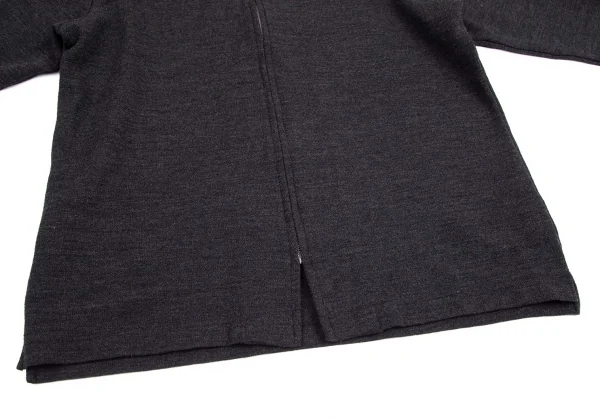 ワイズフォーメンY's for men ウールジップアップニット チャコールM位 K-96699_006