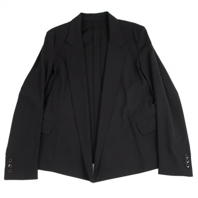 ジャンポールゴルチエ ムッシュJean Paul GAULTIER monsieur ストレッチウールボタンレスジャケット