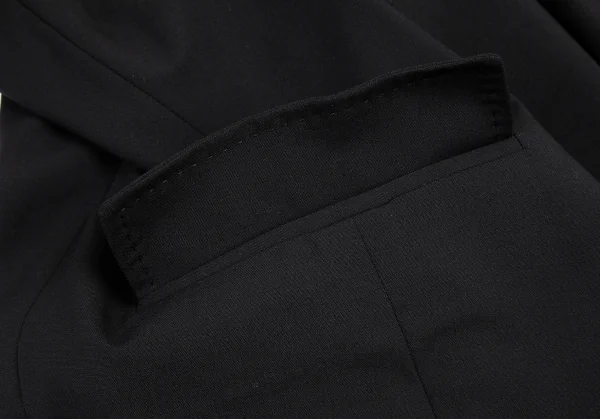 ジャンポールゴルチエ ムッシュJean Paul GAULTIER monsieur ストレッチウールボタンレスジャケット 黒46 K-96712_006