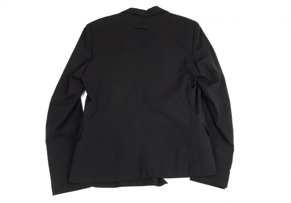 ジャンポールゴルチエ ムッシュJean Paul GAULTIER monsieur ストレッチウールボタンレスジャケット 黒46 K-96712_008