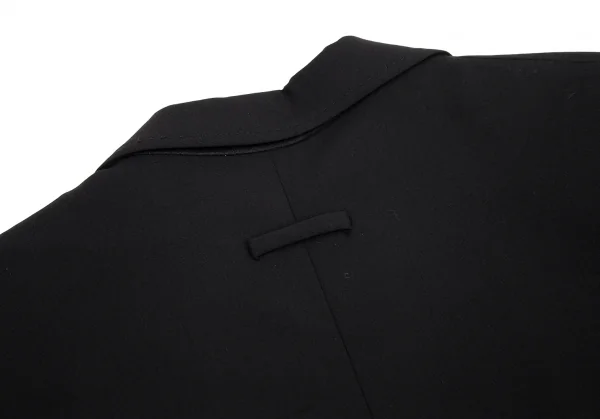 ジャンポールゴルチエ ムッシュJean Paul GAULTIER monsieur ストレッチウールボタンレスジャケット 黒46 K-96712_009