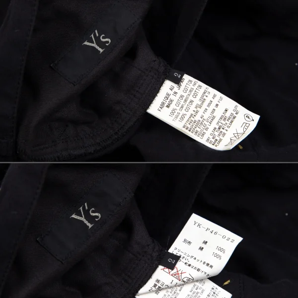 ワイズY's ガーゼコットンセットアップ 黒2 K-96741_020