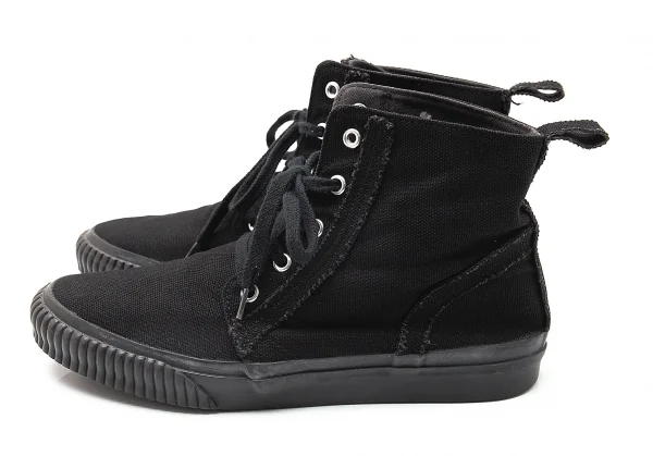 ワイズY's キャンバスハイカットスニーカー 黒5(24.5位) K-96752_003