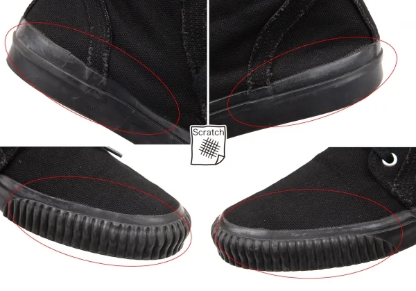 ワイズY's キャンバスハイカットスニーカー 黒5(24.5位) K-96752_008