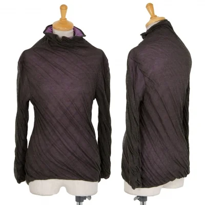 イッセイミヤケ ハートISSEY MIYAKE HaaT ねじれプリーツ二重ニット