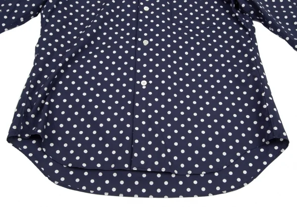 グッドデザインショップ コムデギャルソンGOOD DESIGN SHOP COMME des GARCONSドット丸襟コットンシャツ 紺白M K-96762_010