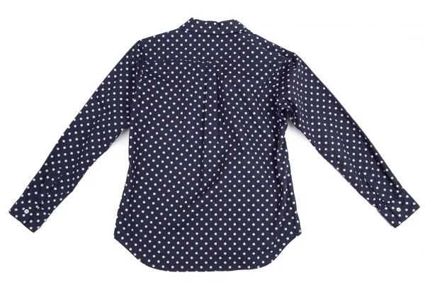 グッドデザインショップ コムデギャルソンGOOD DESIGN SHOP COMME des GARCONSドット丸襟コットンシャツ 紺白M K-96762_012
