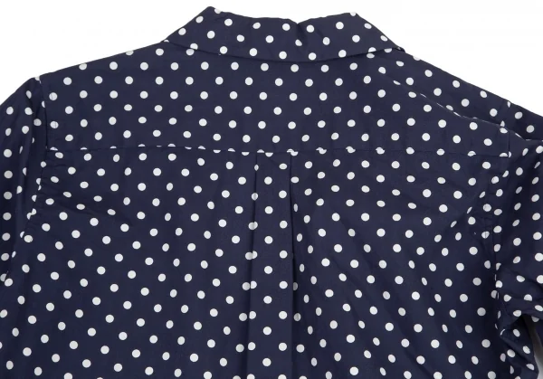 グッドデザインショップ コムデギャルソンGOOD DESIGN SHOP COMME des GARCONSドット丸襟コットンシャツ 紺白M K-96762_013