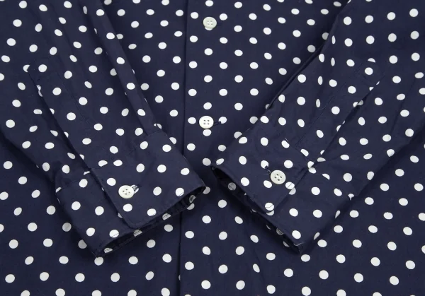 グッドデザインショップ コムデギャルソンGOOD DESIGN SHOP COMME des GARCONSドット丸襟コットンシャツ 紺白M K-96762_008