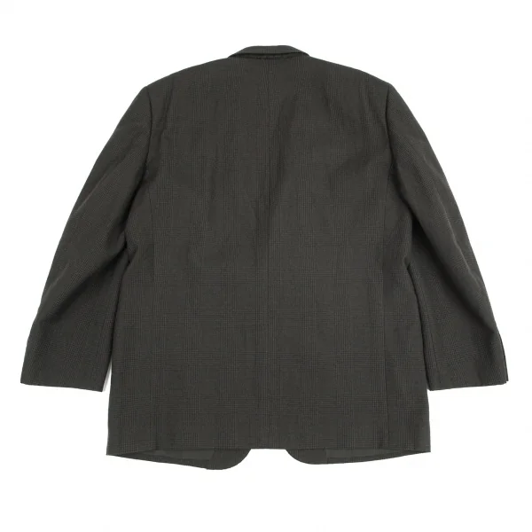 コムデギャルソン オムCOMME des GARCONS HOMME ウールポリグレンチェックジャケット グレーL K-96776_011