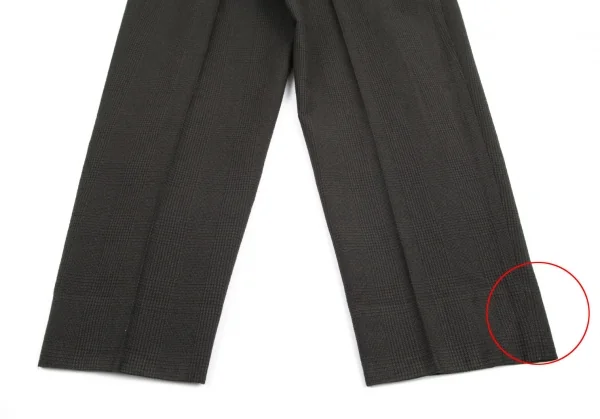 コムデギャルソン オムCOMME des GARCONS HOMME  ウールポリグレンチェックパンツ グレーL K-96777_013