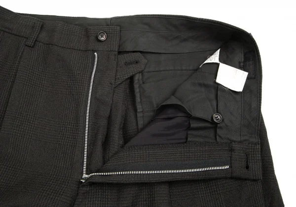コムデギャルソン オムCOMME des GARCONS HOMME  ウールポリグレンチェックパンツ グレーL K-96777_004