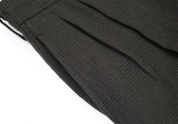 コムデギャルソン オムCOMME des GARCONS HOMME  ウールポリグレンチェックパンツ グレーL K-96777_007