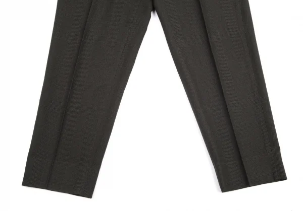 コムデギャルソン オムCOMME des GARCONS HOMME  ウールポリグレンチェックパンツ グレーL K-96777_008
