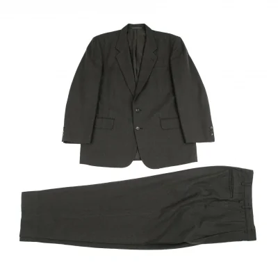 コムデギャルソン オムCOMME des GARCONS HOMME ウールポリグレンチェックセットアップスーツ グレー