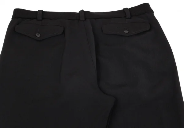 エンポリオアルマーニEMPORIO ARMANI レザートリムサイドジップパンツ 黒M位 K-96799_013