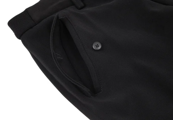 エンポリオアルマーニEMPORIO ARMANI レザートリムサイドジップパンツ 黒M位 K-96799_007