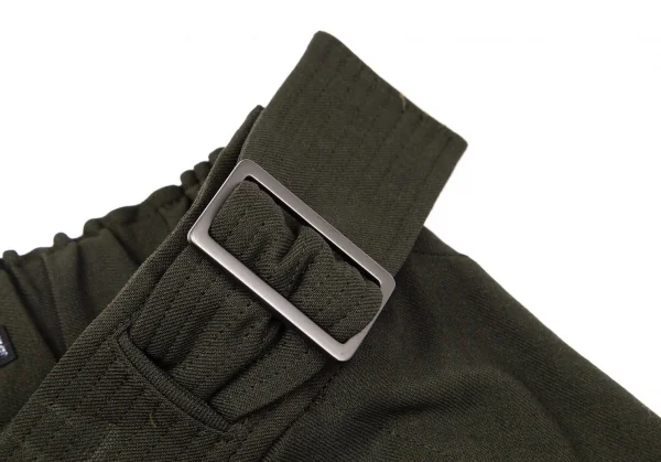 イッセイミヤケISSEY MIYAKE フロントラップデザインハーフパンツ オリーブ1 K-96889_005