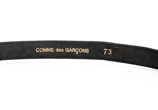 コムデギャルソンCOMME des GARCONS レザー細ベルト 黒73 K-96956_010